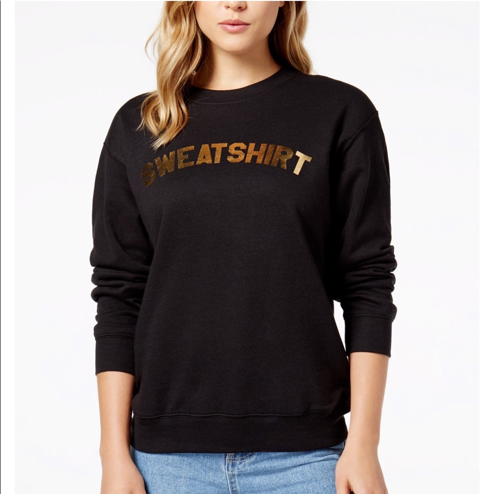 Sub-Urban Riot Metallic Graphic Sweatshirt
